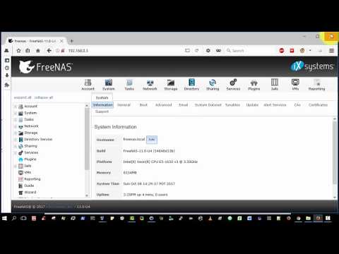FreeNAS 11 Beginner 05 - Booting and configuring FreeNAS for the first time on a Virtual-Machine