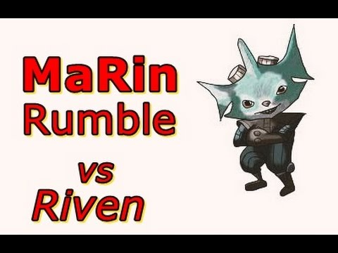 LOL Pro - SKT T1 MaRin Rumble vs Riven - Korea SoloQ (Full game)