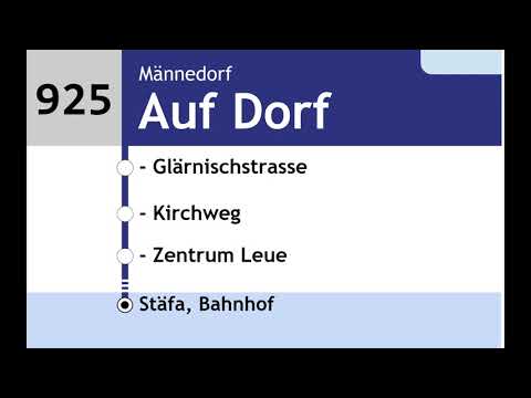 VZO Bus 925 - Teilstrecke Uetikon- Stäfa