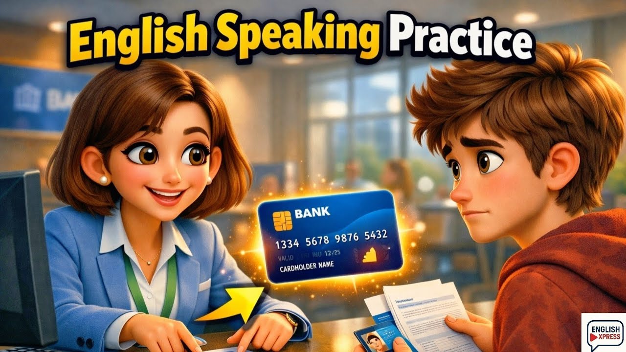 English Speaking Practice | English Conversation | At the Bank