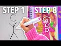 How I Draw Fruits As Humans Step By Step