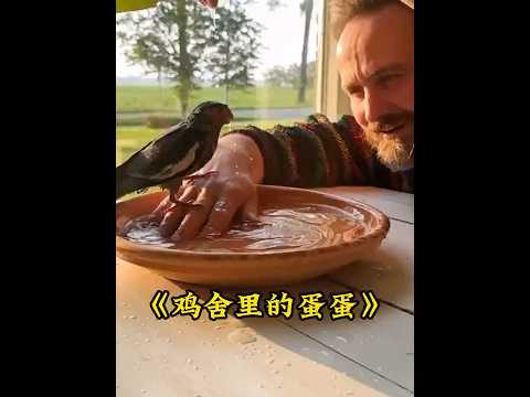 大叔在鸡舍里捡到一枚奇怪的蛋蛋，孵化后竟是一只奇丑无比的小鸟 #animals #鹦鹉 #parrot