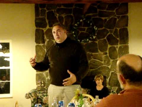 Andrew and Joe Parrish Mass and Dinner - 04-28-2011 - Andy toast (part 1).