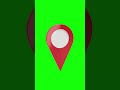 3D Location Icon Green Screen