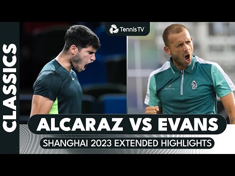 Incredible Shotmaking! 🤯 Carlos Alcaraz vs Dan Evans Shanghai 2023 Extended Highlights