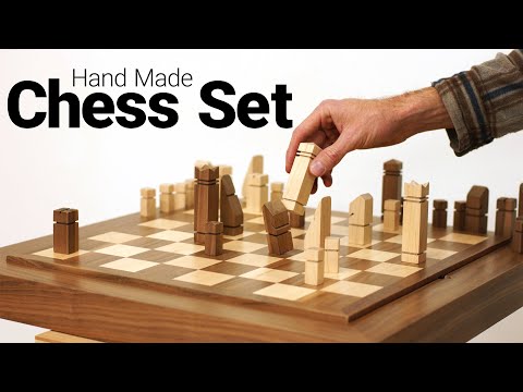 Making a Chess Board and All of Its Pieces - Including the Horse, the Castle, and the Pointy One!