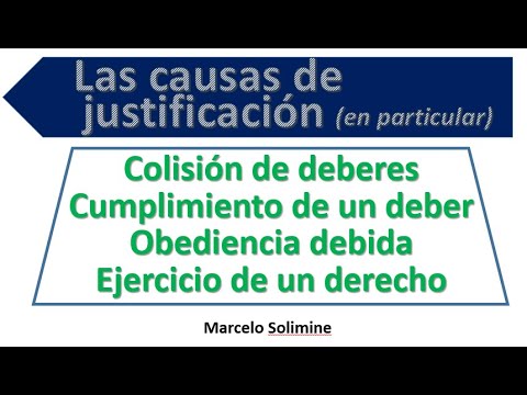 V-4- Colisión de deberes, cumplimiento de un deber, obediencia debida y  ejercicio de un derecho