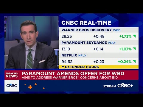 Paramount guarantees Larry Ellison backing in amended WBD bid