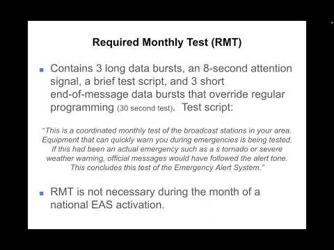 KANW Radio Broadcasting Class Session 7-5 Required Monthly Test