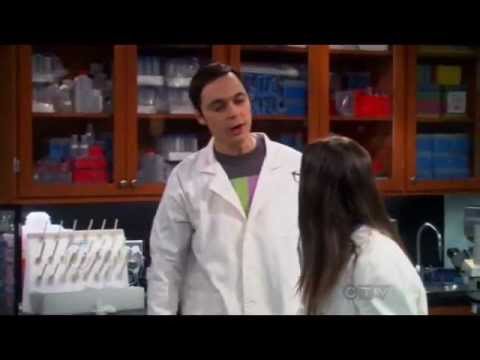 Sheldon Cooper trying his hands in Biology Lab.wmv