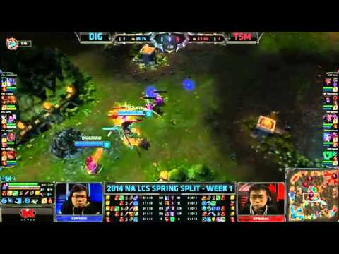 Bjergsen Leblanc VS Scarra Yasuo   TSM VS DIG LCS 2014 MUST SEE