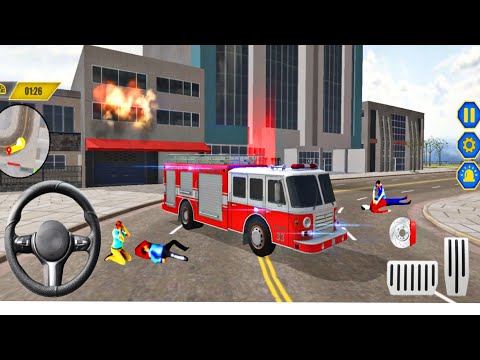 Rescue Fire Truck Simulator 3D - Emergency Firefighter Rescue Game - Android Gameplay #4