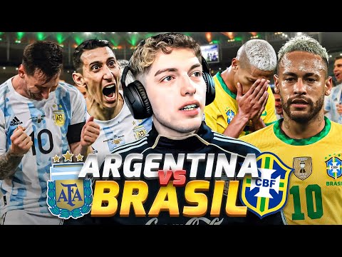 REACCION AL ARGENTINA 1 BRASIL 0 - FINAL COPA AMERICA 2021