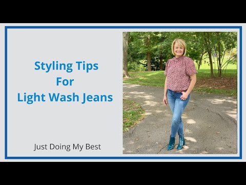 Light Wash vs Dark Wash Jeans - Styling Tips For Wearing Light Wash Jeans Over 40