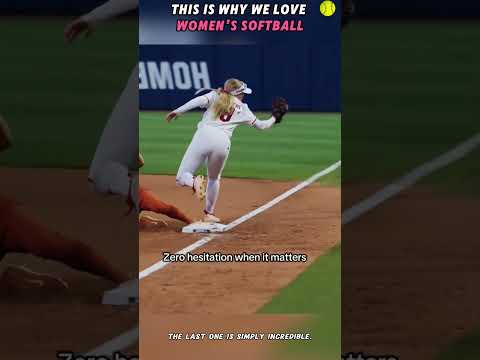 This is why we love women’s softball#WomensSoftball #Softball #SoftballHighlights