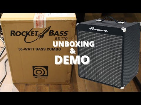 Ampeg RB-110 50W Rocket Bass combo : unboxing & demo