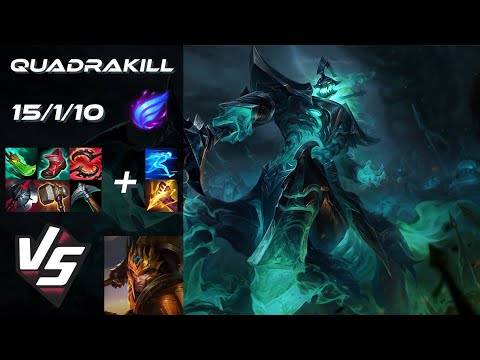 JUNGLE Hecarim vs Jarvan IV [QUADRAKILL] - EU Grandmaster Patch 26.1
