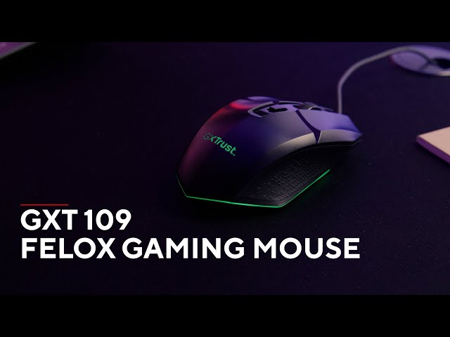 Trust GXT 109 Felox Mouse da gioco illuminato USB 6400 DPI Rosa video