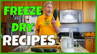 How to Freeze Dry Zucchini (AND USE IT)