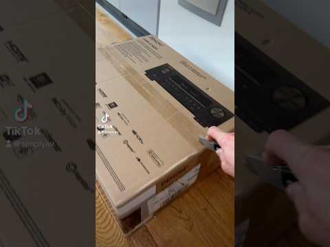 Unboxing a Denon AVR-S760H Home Cinema Amplifier! 🎶🎥 #Denon #Amplifier #SpeakerSetup #TVSetup