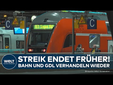 STREIK BEI BAHN: Paukenschlag! Streik endet vorzeitig! Deutsche Bahn und GDL verhandeln im Streit