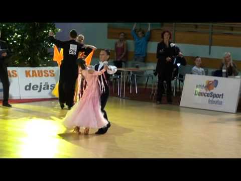 Latvia Open 2011 Junior I+II 8dance Yegor Saut - Anete Labalaika 1.4fin waltz