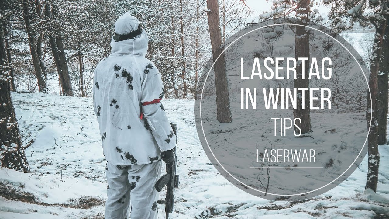 Laser tag in winter