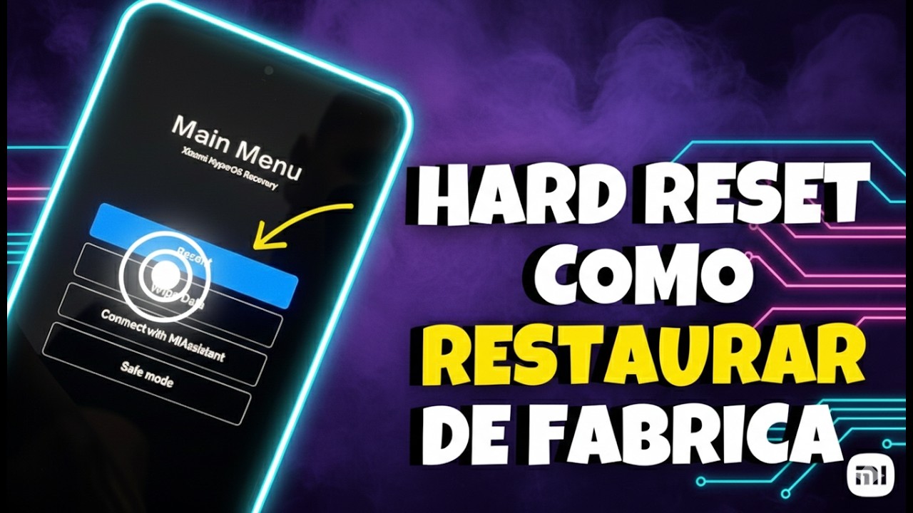 Video tutorial de hard reset Xiaomi Redmi Note 15 Pro