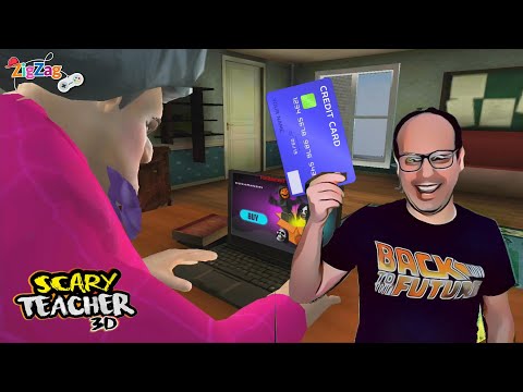 Scary Teacher #26 | Roubei o Cartão de Credito da Professora Malvada | Português | ZigZag