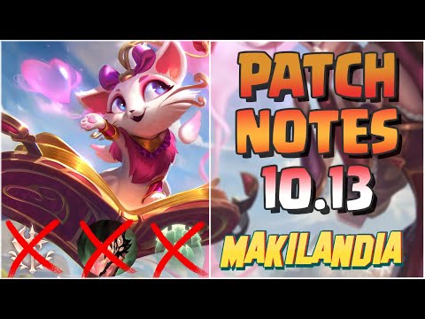 🔴 NOTAS DA ATUALIZAÇÃO 10.13 - CONQUISTADOR E DANÇA NERFADOS, FIM DA YUUMI E SUPER NUNU