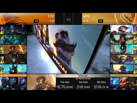 APX vs FOX Game 2 Highlights - APEX vs ECHO FOX NA LCS Week 4 Summer 2016