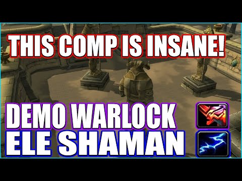 This Demonology Warlock Comp Is INSANE - Ele Shaman + Demo Lock Blasting The 3s - Season 3 PvP 9.2.5
