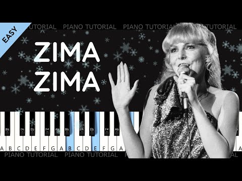 Hana Zagorová - Zima, zima, zima  (piano tutorial ????)