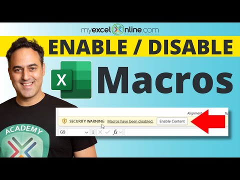 How to Safely Enable or Disable Macros in Excel