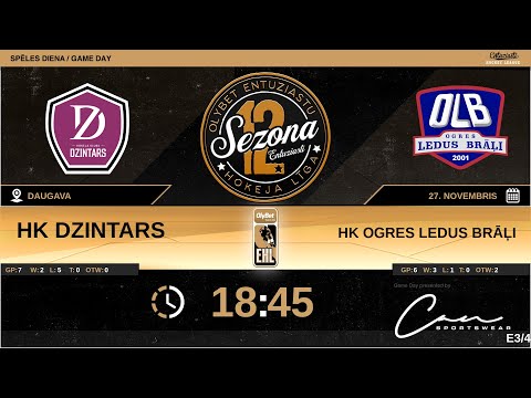 2022 11 27 HK Dzintars - HK Ogres Ledus Brāļi