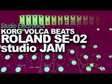 ROLAND SE-02 Studio Electronics // KORG VOLCA BEATS // studio JAM
