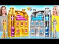 We Build Amazing Doll House Gold Vs Silver Challenge Tiny Build Ideas By Multi DO Smile