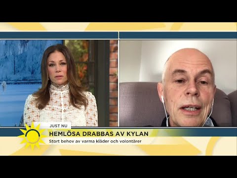 Hemlösa drabbas av kylan – ”Situationen blir akut” - Nyhetsmorgon (TV4)