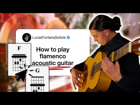 How to play spanish guitar easy level  for beginner tutorial - Lucas FONTANA - (Vidéo)