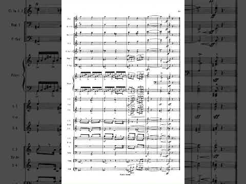 Stravinsky: Concerto for piano and wind instruments (1924) with full score