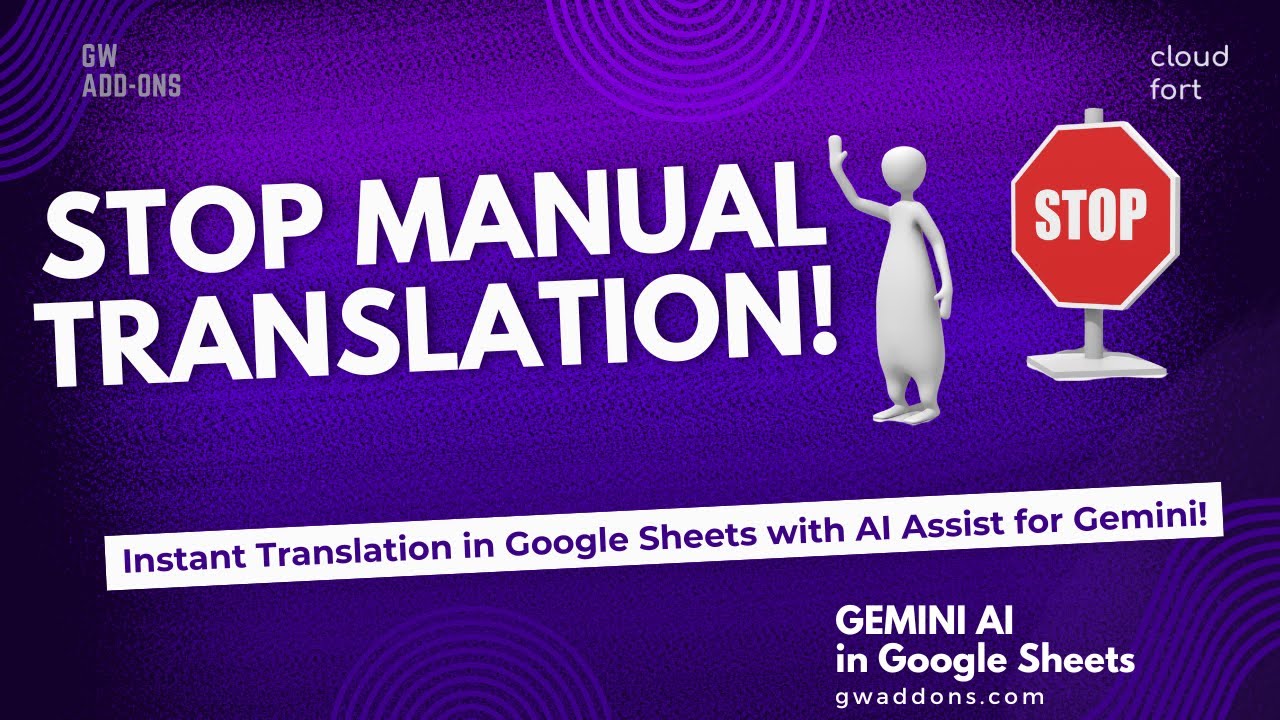 AI Translation in Google Sheets! How to Translate Data in Seconds with AI Assist