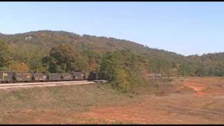 preview picture of video 'CSX K325 Coke Express at Emerson, GA'