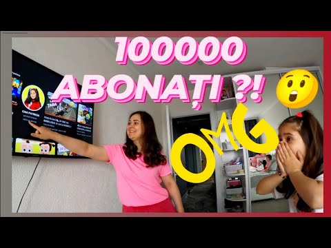 😱Reacționez la 100 000 de ABONAȚI!🙏 24 ORE tata spune DA! Ciao Patricia vlog pentru copii