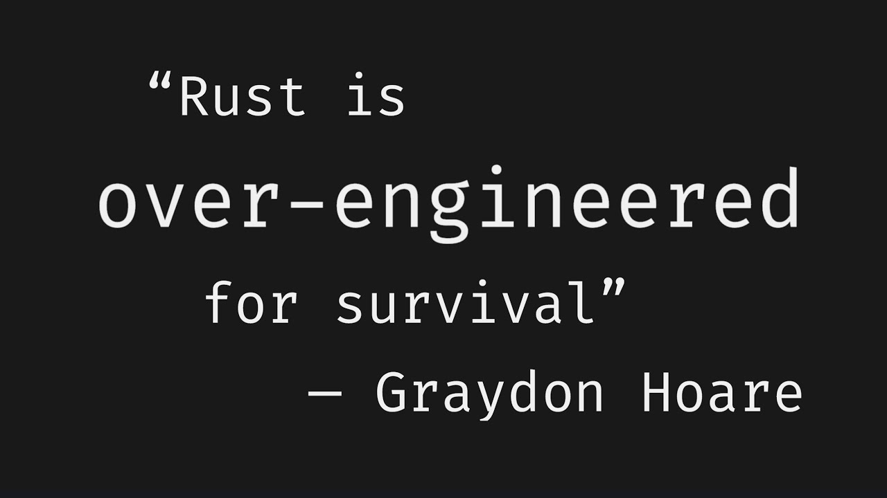 Rust is the New C