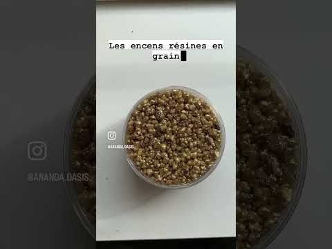 Les différentes formes de l'encens : résine, grains, bâtonnets
