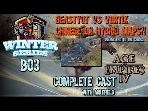 How well do Chinese work on hybrid maps? | Beastyqt vs VortiX | Winter Series | Age of Empires IV!
