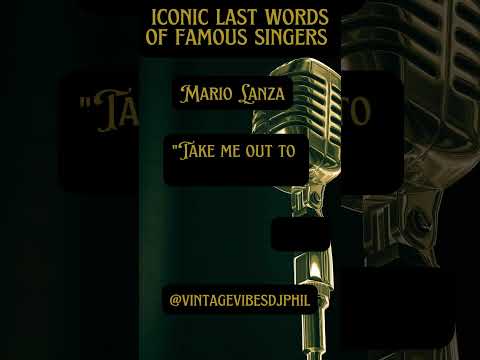 Mario Lanza surprising final last words #mariolanza #shorts #finalwords