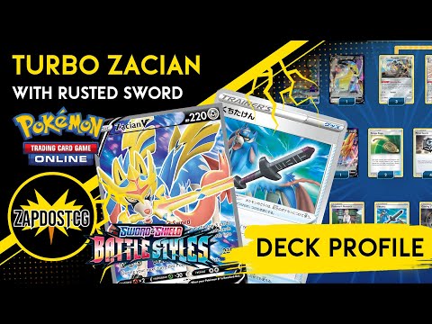 Turbo Zacian Deck Profile with Rusted Sword - Battle Styles Decklist (Pokemon TCG)