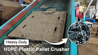 Heavy Duty HDPE Plastic Pallet Crusher | Knife Crushing Machine