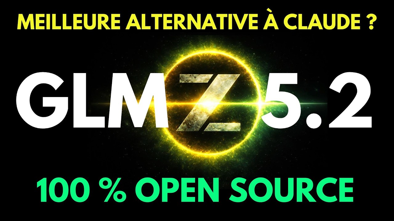 Z.AI GLM 5.2 : la meilleure alternative à Claude, 100% open source — miniature vidéo